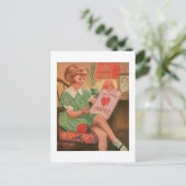 Antiek Valentijn Feestdagenkaart (Staand voorkant)