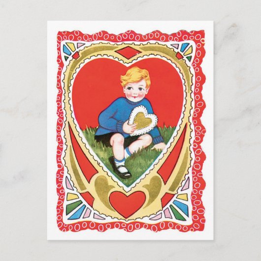 Antiek Valentijn Feestdagenkaart (Voorkant)