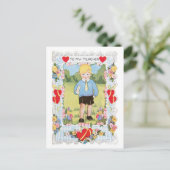 Antiek Valentijn Feestdagenkaart (Staand voorkant)