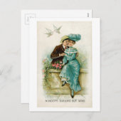 Antiek Valentijn Feestdagenkaart (Voorkant / Achterkant)