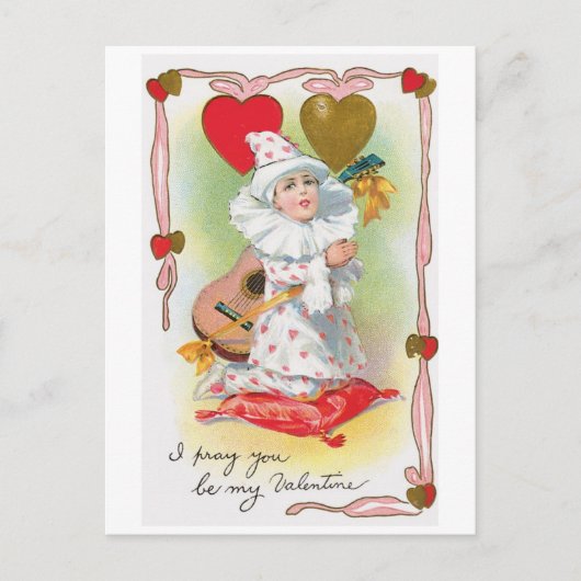 Antiek Valentijn Feestdagenkaart (Voorkant)