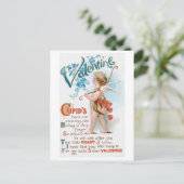 Antiek Valentijn Feestdagenkaart (Staand voorkant)