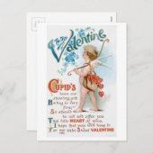 Antiek Valentijn Feestdagenkaart (Voorkant / Achterkant)