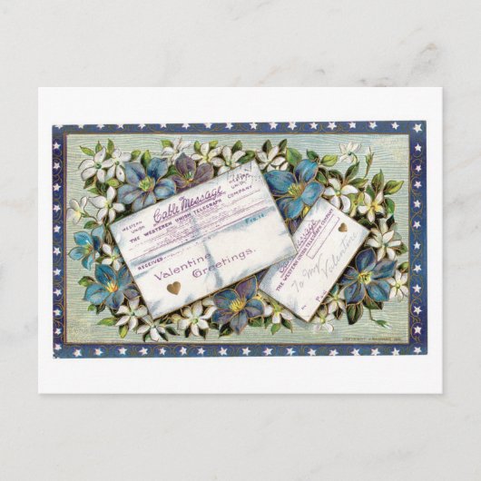 Antiek Valentijn Feestdagenkaart (Voorkant)