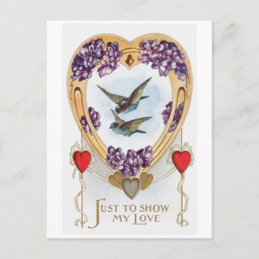 Antiek Valentijn Feestdagenkaart (Voorkant)