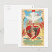 Antiek Valentijn Feestdagenkaart (Voorkant / Achterkant)
