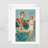 Antiek Valentijn Feestdagenkaart (Voorkant / Achterkant)