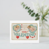Antiek Valentijn Feestdagenkaart (Staand voorkant)