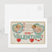 Antiek Valentijn Feestdagenkaart (Voorkant / Achterkant)