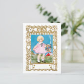 Antiek Valentijn Feestdagenkaart (Staand voorkant)