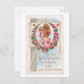 Antiek Valentijn Feestdagenkaart (Voorkant / Achterkant)