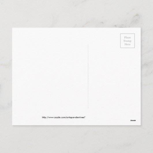 Antiek Valentijn Feestdagenkaart (Achterkant)