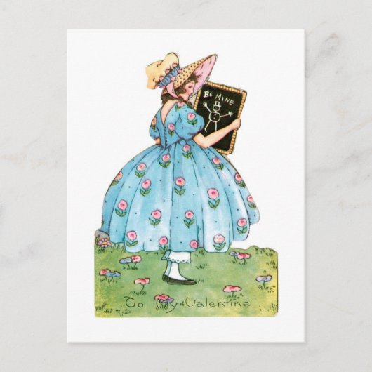 Antiek Valentijn Feestdagenkaart (Voorkant)