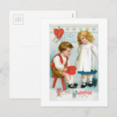 Antiek Valentijn Feestdagenkaart (Voorkant / Achterkant)
