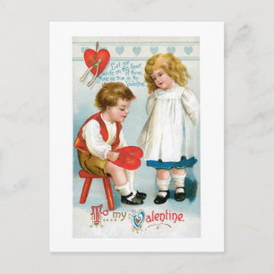 Antiek Valentijn Feestdagenkaart