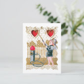 Antiek Valentijn Feestdagenkaart (Staand voorkant)