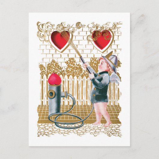 Antiek Valentijn Feestdagenkaart (Voorkant)