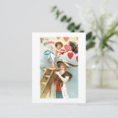 Antiek Valentijn Feestdagenkaart (Staand voorkant)