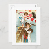 Antiek Valentijn Feestdagenkaart (Voorkant / Achterkant)