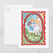 Antiek Valentijn Feestdagenkaart (Voorkant / Achterkant)