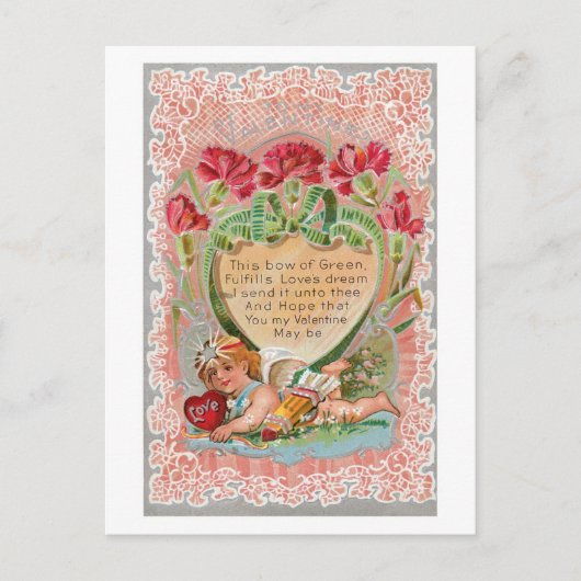 Antiek Valentijn Feestdagenkaart (Voorkant)