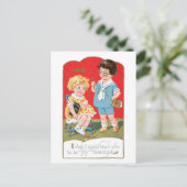 Antiek Valentijn Feestdagenkaart (Staand voorkant)