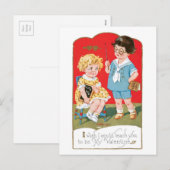Antiek Valentijn Feestdagenkaart (Voorkant / Achterkant)