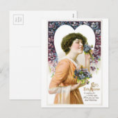 Antiek Valentijn Feestdagenkaart (Voorkant / Achterkant)
