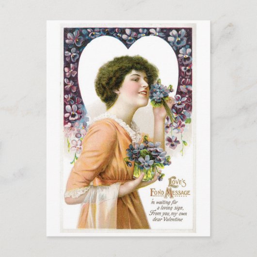 Antiek Valentijn Feestdagenkaart (Voorkant)