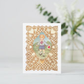 Antiek Valentijn Feestdagenkaart (Staand voorkant)