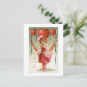 Antiek Valentijn Feestdagenkaart (Staand voorkant)
