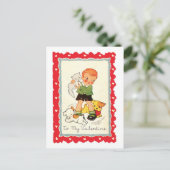 Antiek Valentijn Feestdagenkaart (Staand voorkant)