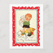 Antiek Valentijn Feestdagenkaart (Voorkant)