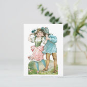 Antiek Valentijn Feestdagenkaart (Staand voorkant)