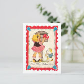 Antiek Valentijn Feestdagenkaart (Staand voorkant)