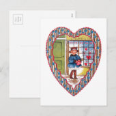 Antiek Valentijn Feestdagenkaart (Voorkant / Achterkant)