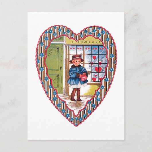 Antiek Valentijn Feestdagenkaart (Voorkant)