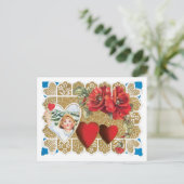 Antiek Valentijn Feestdagenkaart (Staand voorkant)