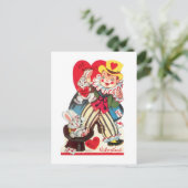 Antiek Valentijn Feestdagenkaart (Staand voorkant)