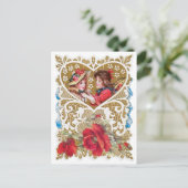 Antiek Valentijn Feestdagenkaart (Staand voorkant)