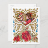 Antiek Valentijn Feestdagenkaart (Voorkant / Achterkant)