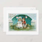 Antiek Valentijn Feestdagenkaart (Voorkant / Achterkant)