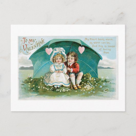 Antiek Valentijn Feestdagenkaart (Voorkant)