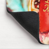 Antiek  Valentijn hart in de rode BE mijn Muismat (Hoek)