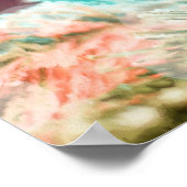 Antiek  Valentijn hart in de rode BE mijn Poster (Hoek)