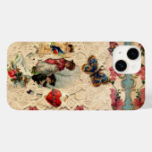 ANTIEK VALENTIJN LACE, CUPID, LOVERS EN BUTTERFLES Case-Mate iPhone CASE (Achterkant (horizontaal))