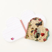 ANTIEK VALENTIJN LACE, CUPID, LOVERS EN BUTTERFLES NOTITIEBOEK (Binnen)