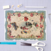 ANTIEK VALENTIJN LACE, CUPID, LOVERS EN BUTTERFLES TISSUEPAPIER (Craft)