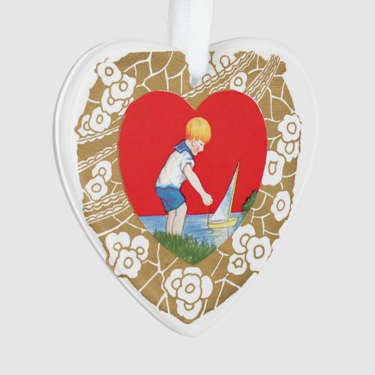 Antiek Valentijn Ornament (voorkant)