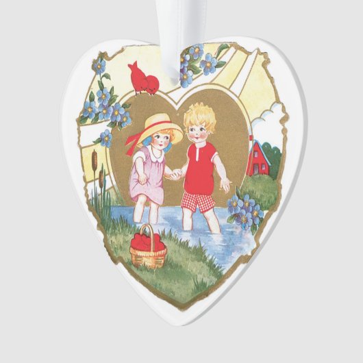 Antiek Valentijn Ornament (voorkant)